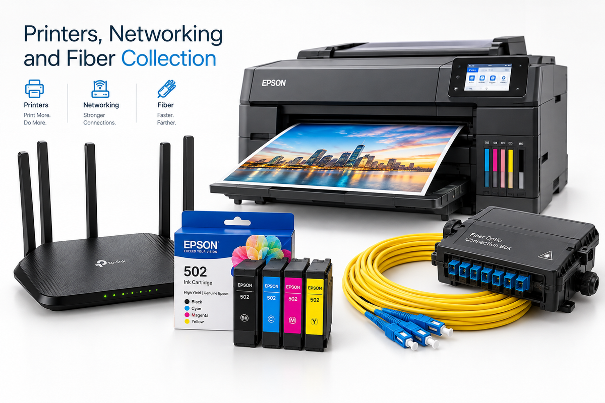 Printers, Networking and Fiber