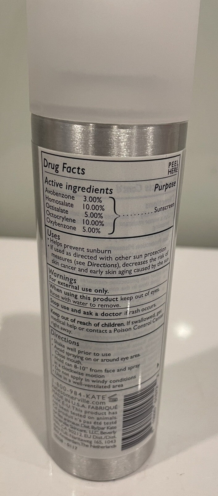 Kate Somerville Makeup Setting Spray SPF 50 Uncomplikated 3.4oz NEW!
