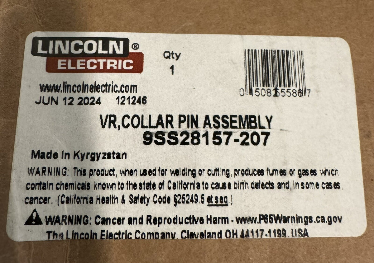 Lincoln 9SS28157-207 Collar Pin ASSY VR S28157-207 NEW IN BOX! FREE SHIPPING!