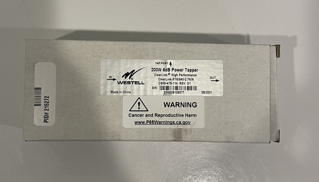 Westell CS05-479-114 Power Tapper 6dB 200W Clearlink-PT6/340-2.7K/N NEW!