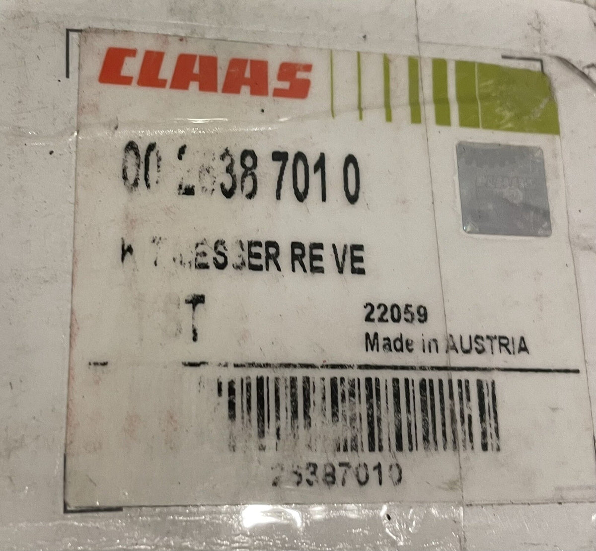 Claas 0026387010 Kit ASSY NEW IN BOX! FREE SHIPPING!
