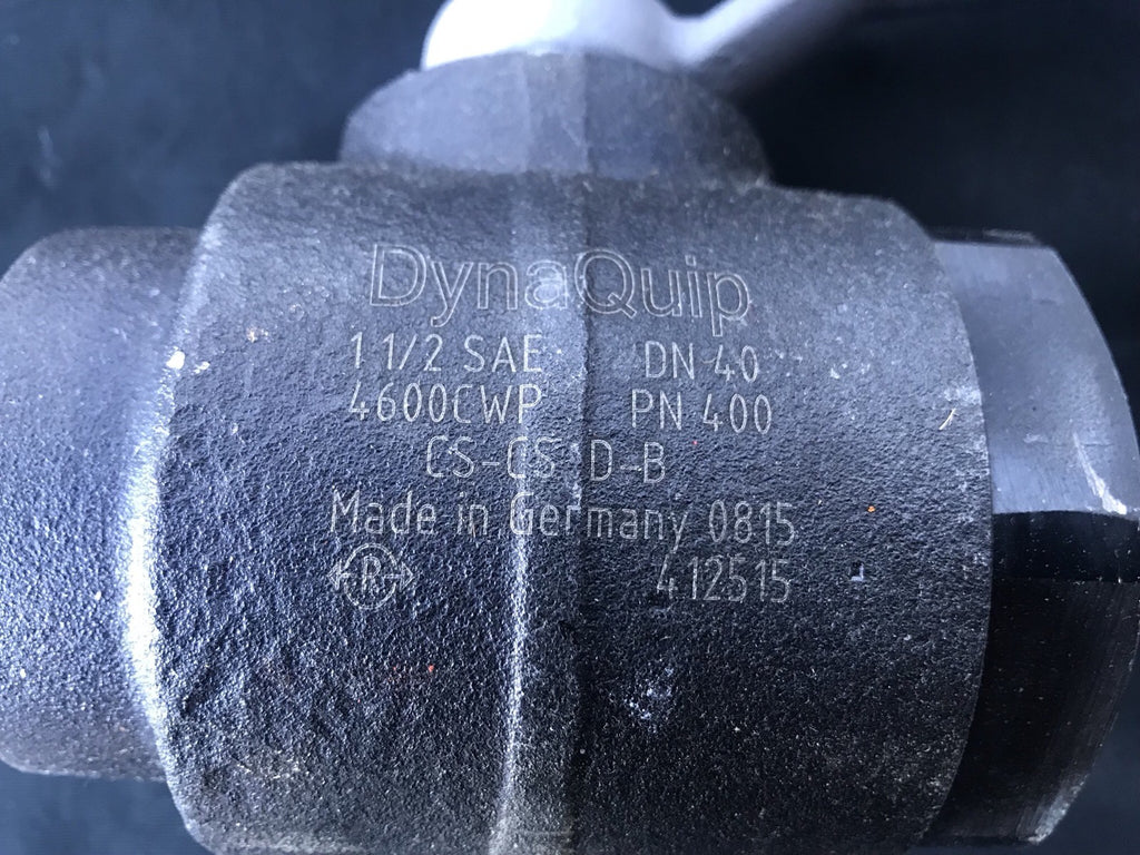 DynaQuip valve 4600CWP PN 400 CS-CS-D-B NEW! FREE SHIPPING!