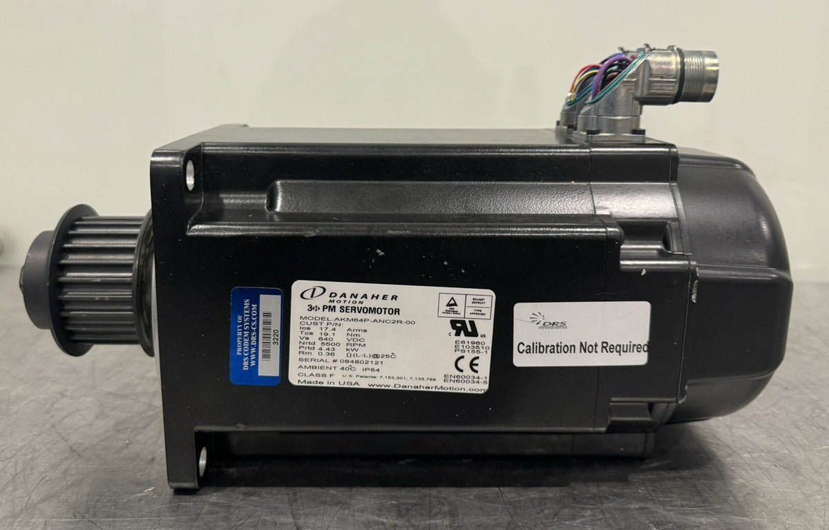 Danaher AKM64P-ANC2R-00 Servo Motor 640 VDC 5500 RPM NEW! FREE SHIPPING!