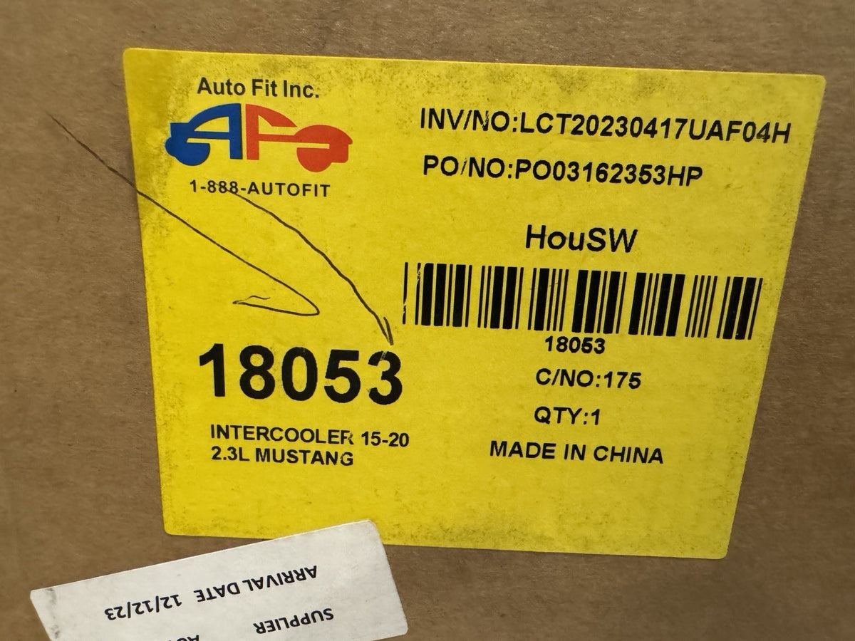 18053 Turbo Intercooler Autofit FO3012111, FR3Z6K775A NEW IN BOX! FREE SHIPPING!