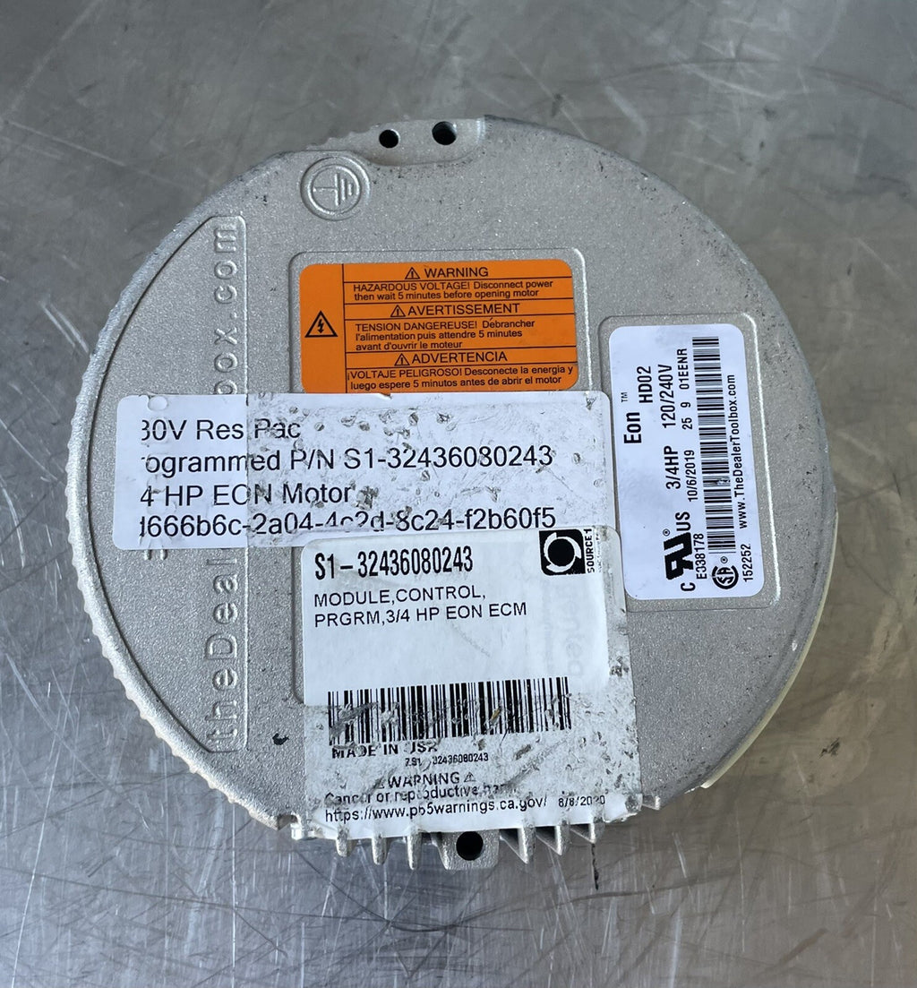 York S1-32436080243 Programmable Control Module 3/4 HP EON ECM NEW! SHIPS FREE!