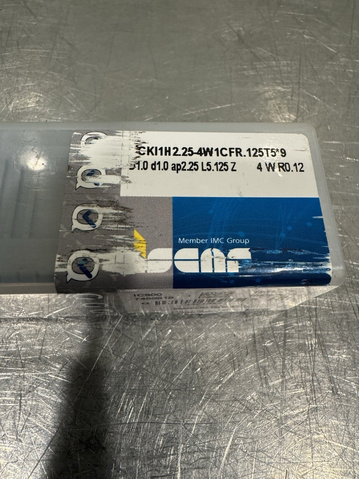 Iscar  3371942 End Mill Bit ECKI1H2.25-4W1CFR.125T5*9 7459918 NEW! SHIPS FREE!