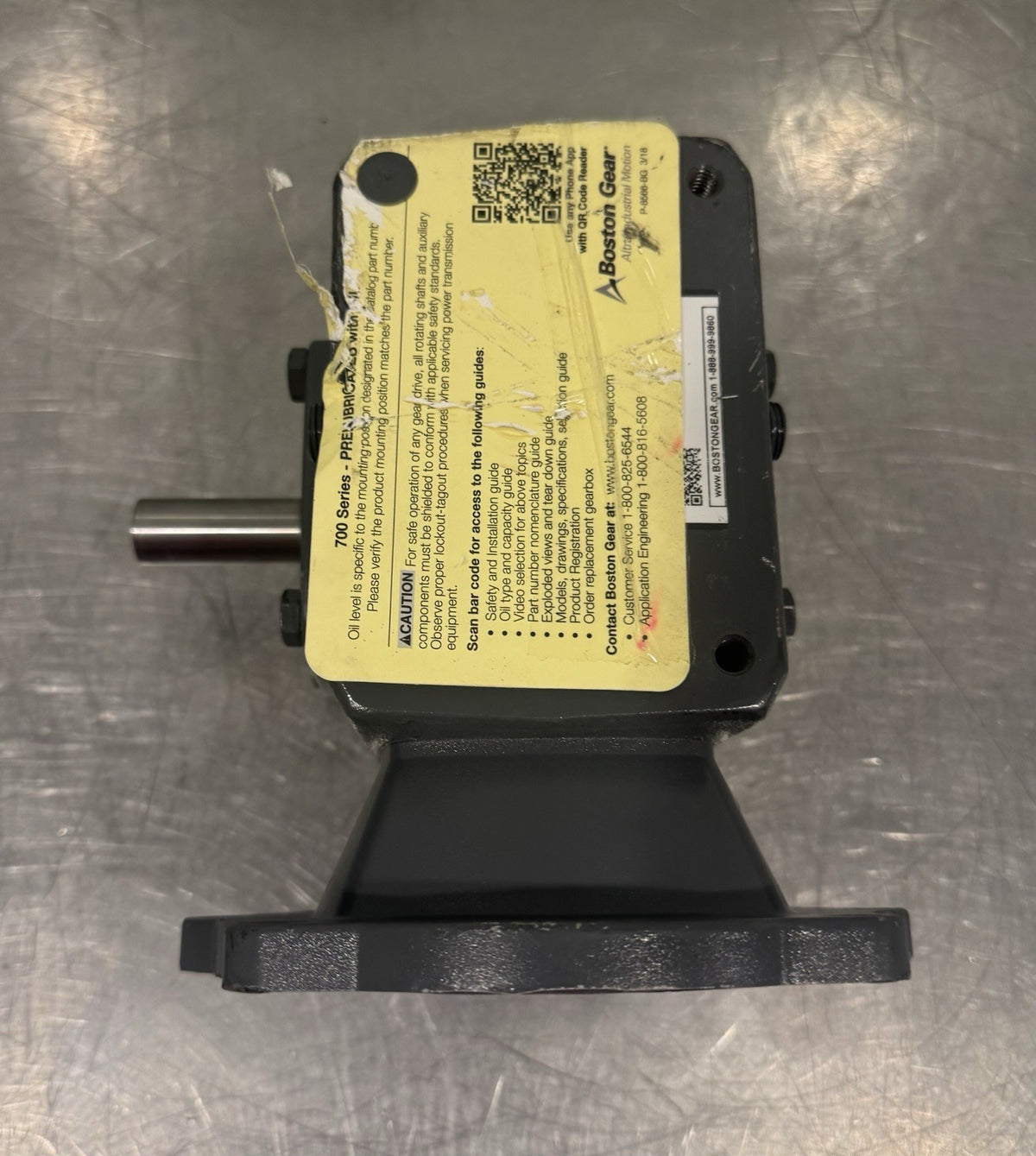 Boston Gear F715-20KT-B5-G2-T1 Gearbox 20:1 Ratio NEW! FREE SHIPPING!
