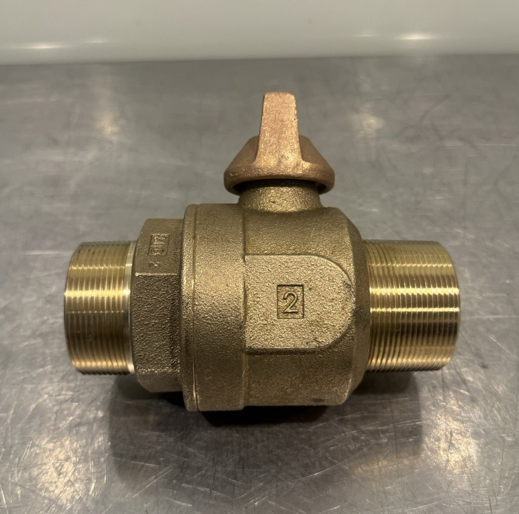 Mueller 2” Curb Valve Brass Threaded Male NEW! FREE SHIPPING!
