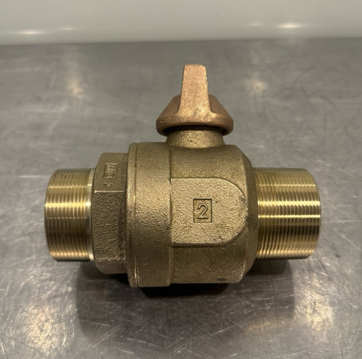 Mueller 2” Curb Valve Brass Threaded Male NEW! FREE SHIPPING!