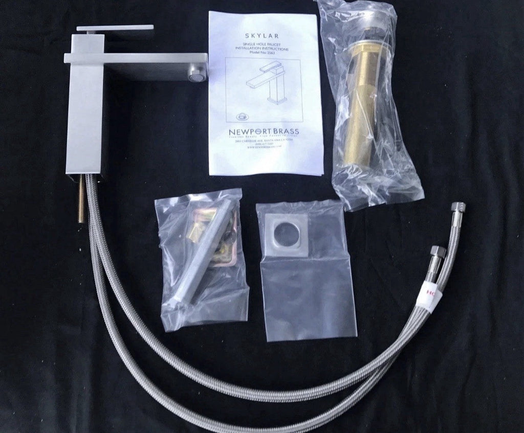 Newport Brass 2563/20 Skylar Stainless Steel Single Hole Lavatory Faucet NEW!