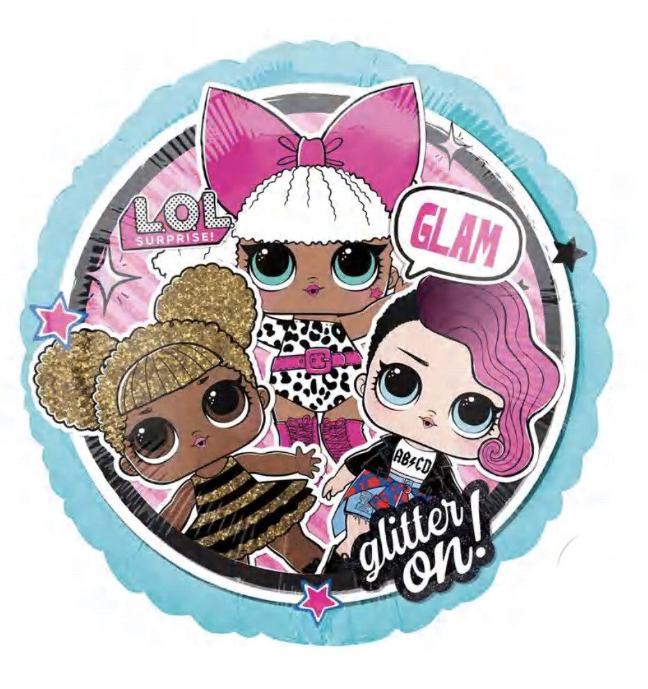 (1) LOL Surprise Glam 17” Foil Balloon Anagram 42787 NEW! FREE SHIPPING!