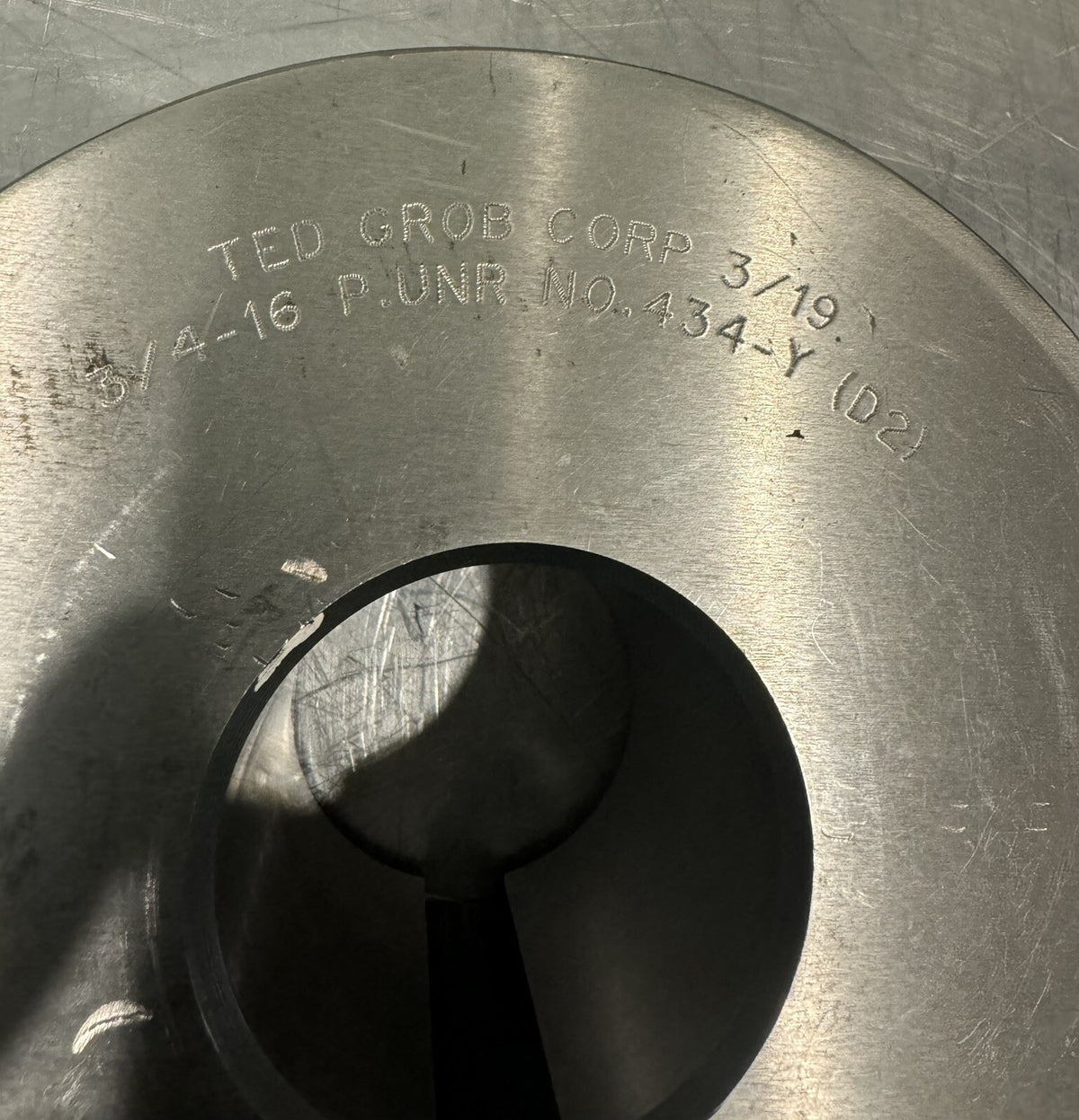 Ted Grob Corp 434-Y Thread Rolling Die 3/19 3/4-16 P.UNR NEW! FREE SHIPPING!