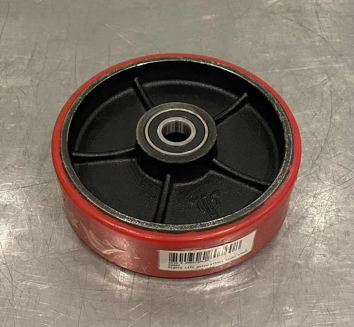 Mighty Lift Poly Wheel 7" X 2” Red NEW! FREE SHIPPING!