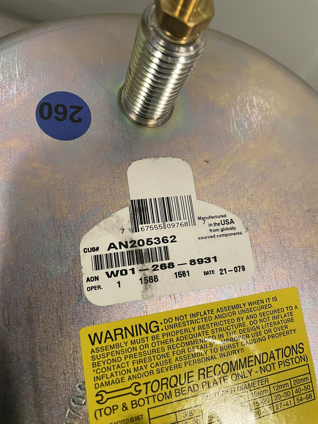John Deere AN205362 Genuine Absorber Spring Bag NEW IN BOX! FREE SHIPPING!