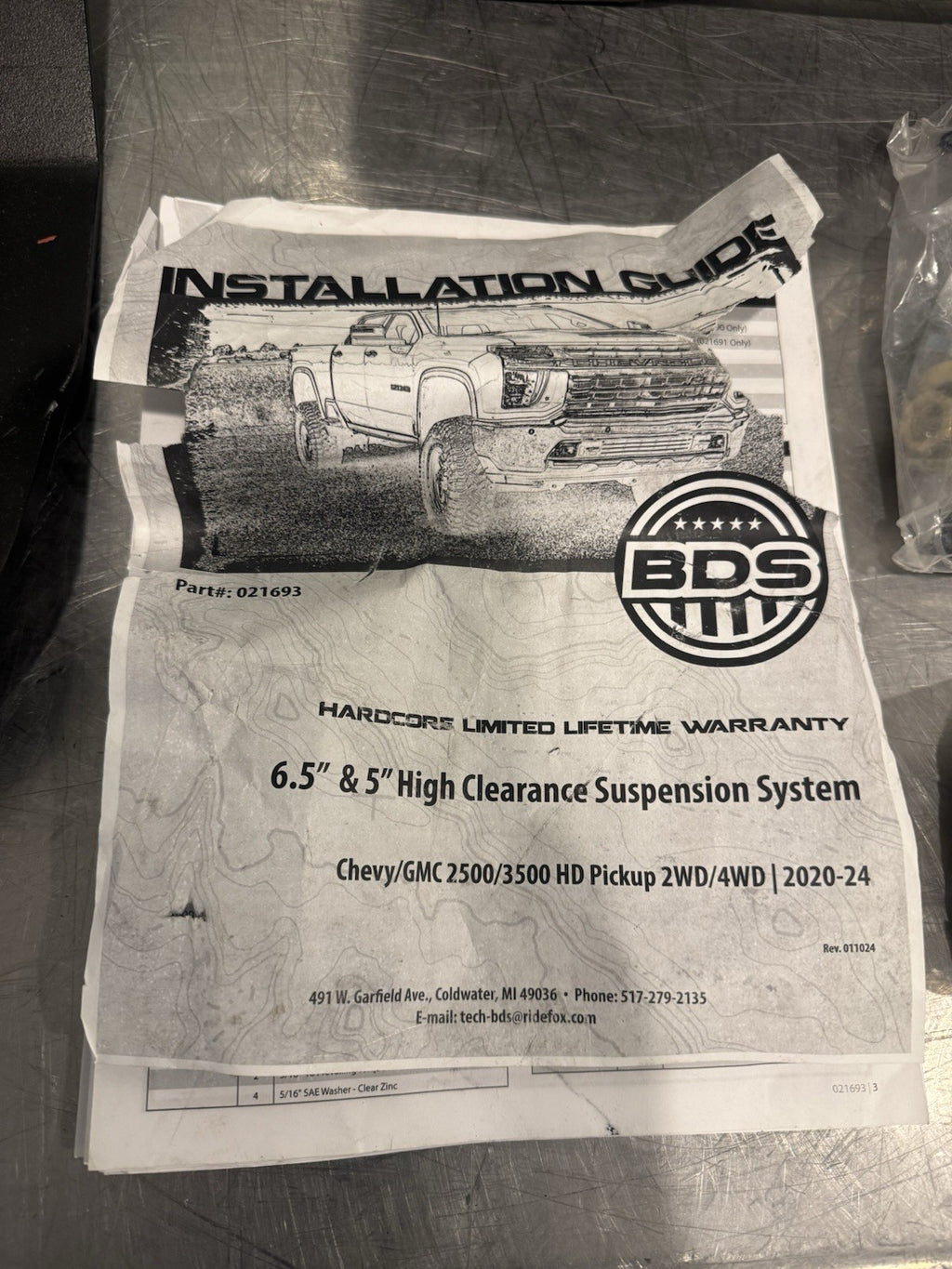 BDS021693 Suspension Kit BOX 2 ONLY NEW! INCOMPLETE! FREE SHIPPING!