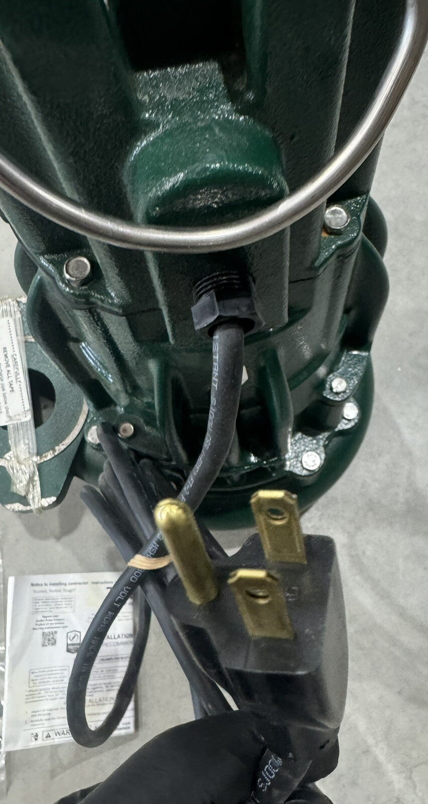 Zoeller 4282-0002 Sewage Pump Waste-Mate 115V 0.5HP N4282-B NEW! FREE SHIPPING!