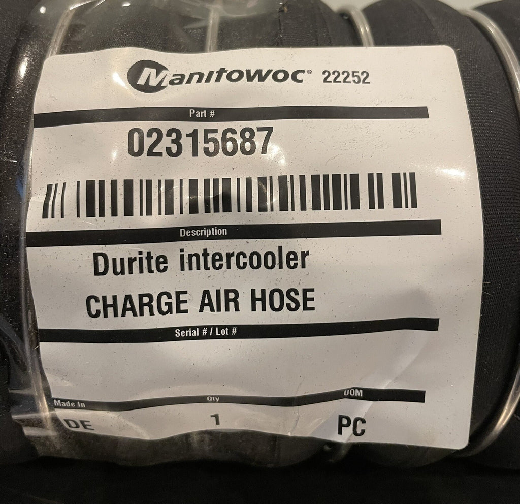 Manitowoc 02315687 Charge Air Hose All Terrain Cranes NEW W/ TAGS! FREE SHIPPING