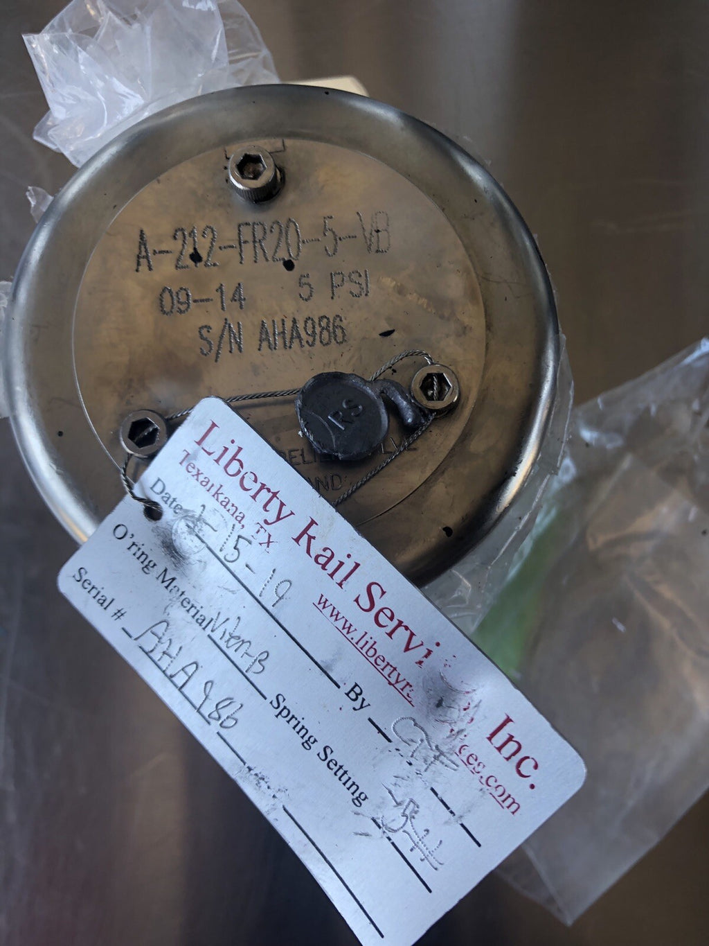 Midland A-212-FR20-5-VB Vacuum Relief Valve Refurb NEW!!! FREE SHIPPING!!!