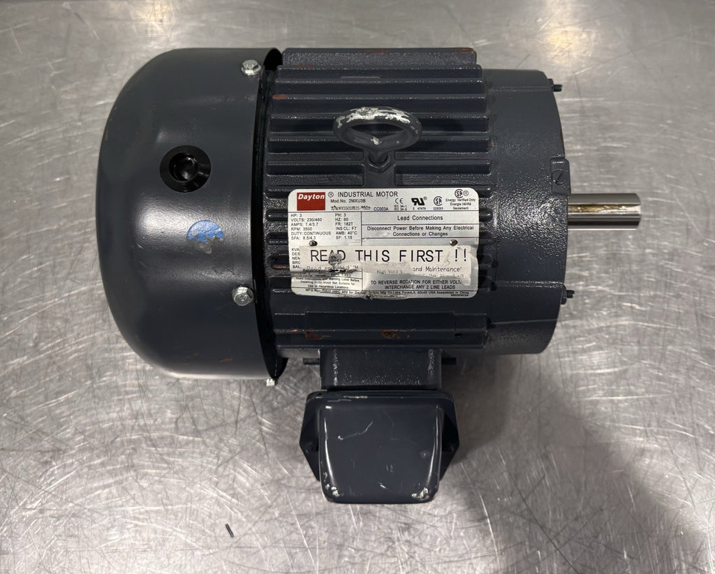 Dayton 2MXU3B Motor 3HP 230/460V 3500 RPM NEW! FREE SHIPPING!