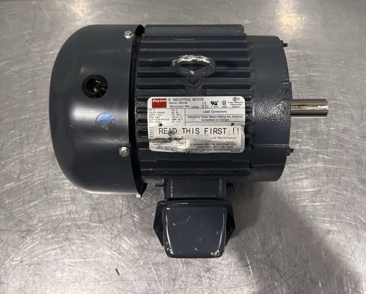 Dayton 2MXU3B Motor 3HP 230/460V 3500 RPM NEW! FREE SHIPPING!
