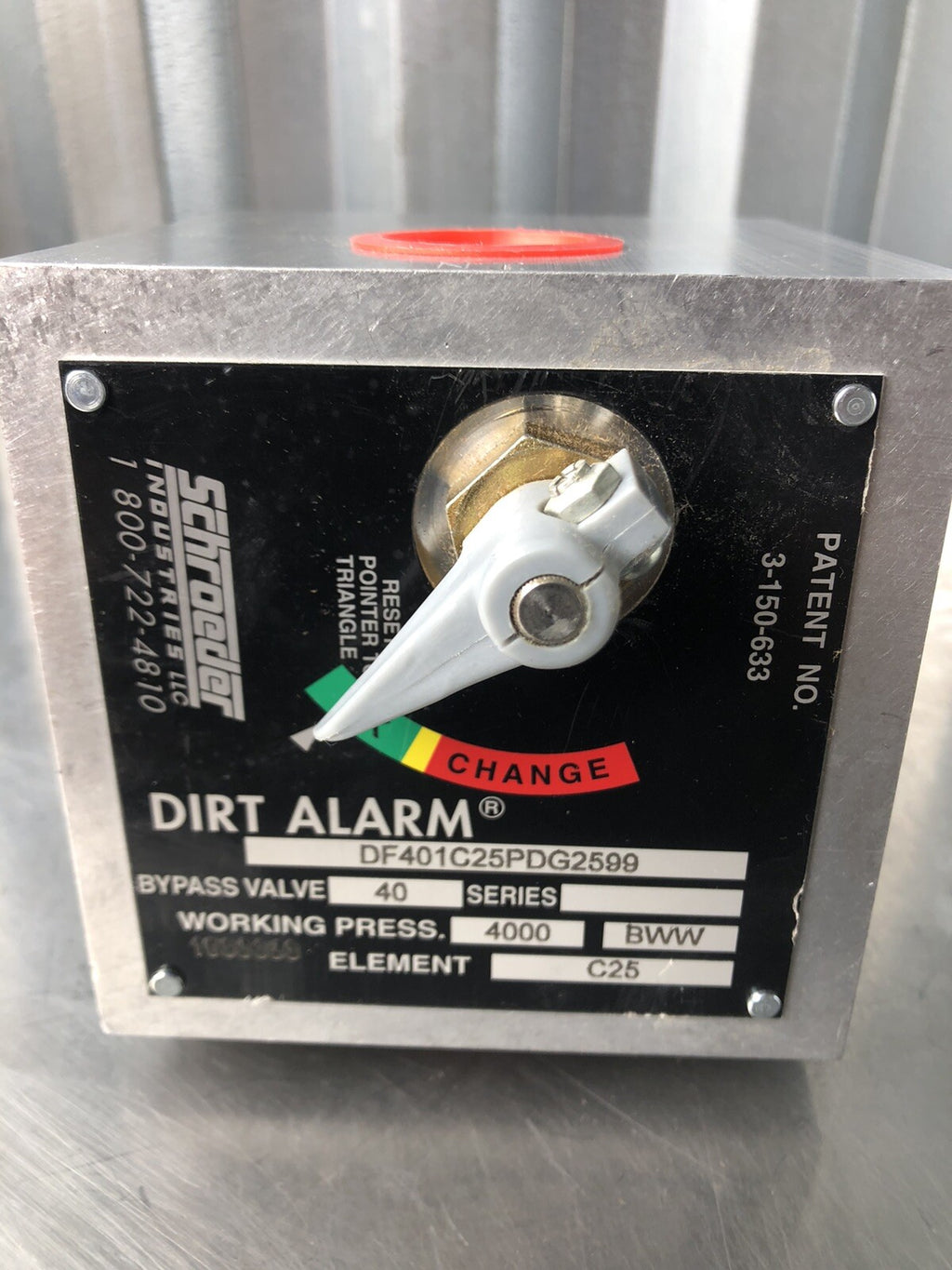 Schroeder DF401C25PDG2599 Dirt Alarm Filter Idicator Assembly NEW IN BOX!!!