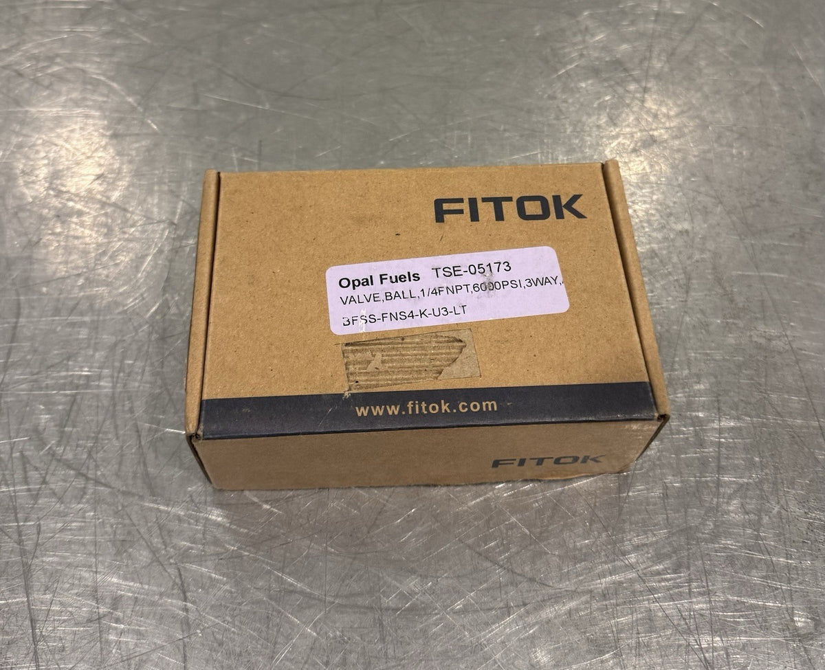 Fitok BFSS-FNS4-K-U3-LT Trunnion Ball Valve NEW IN BOX! FREE SHIPPING!