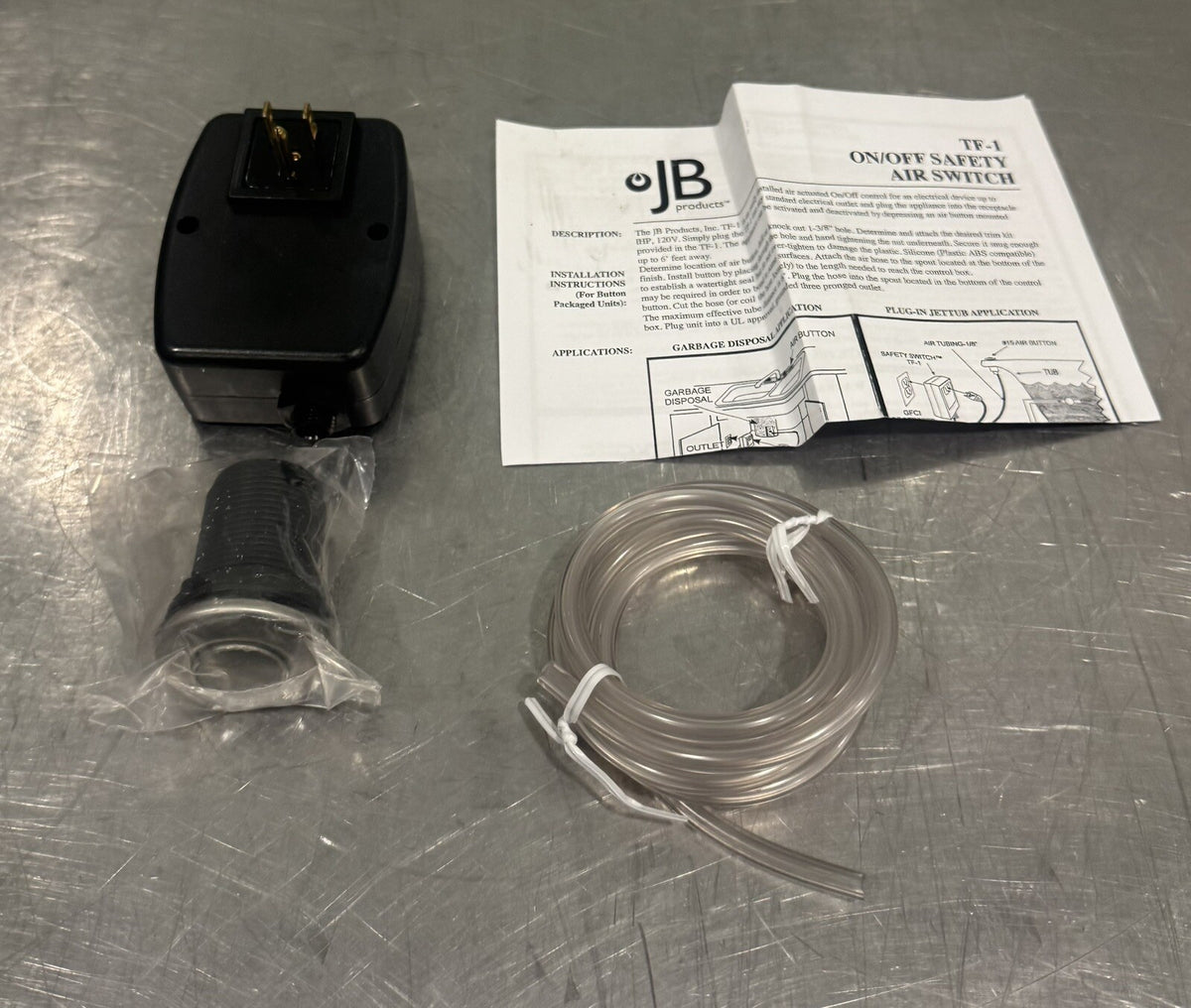 Luxart LX150-BSS Disposal Air Switch Single Outlet Brushed Stainless NEW!