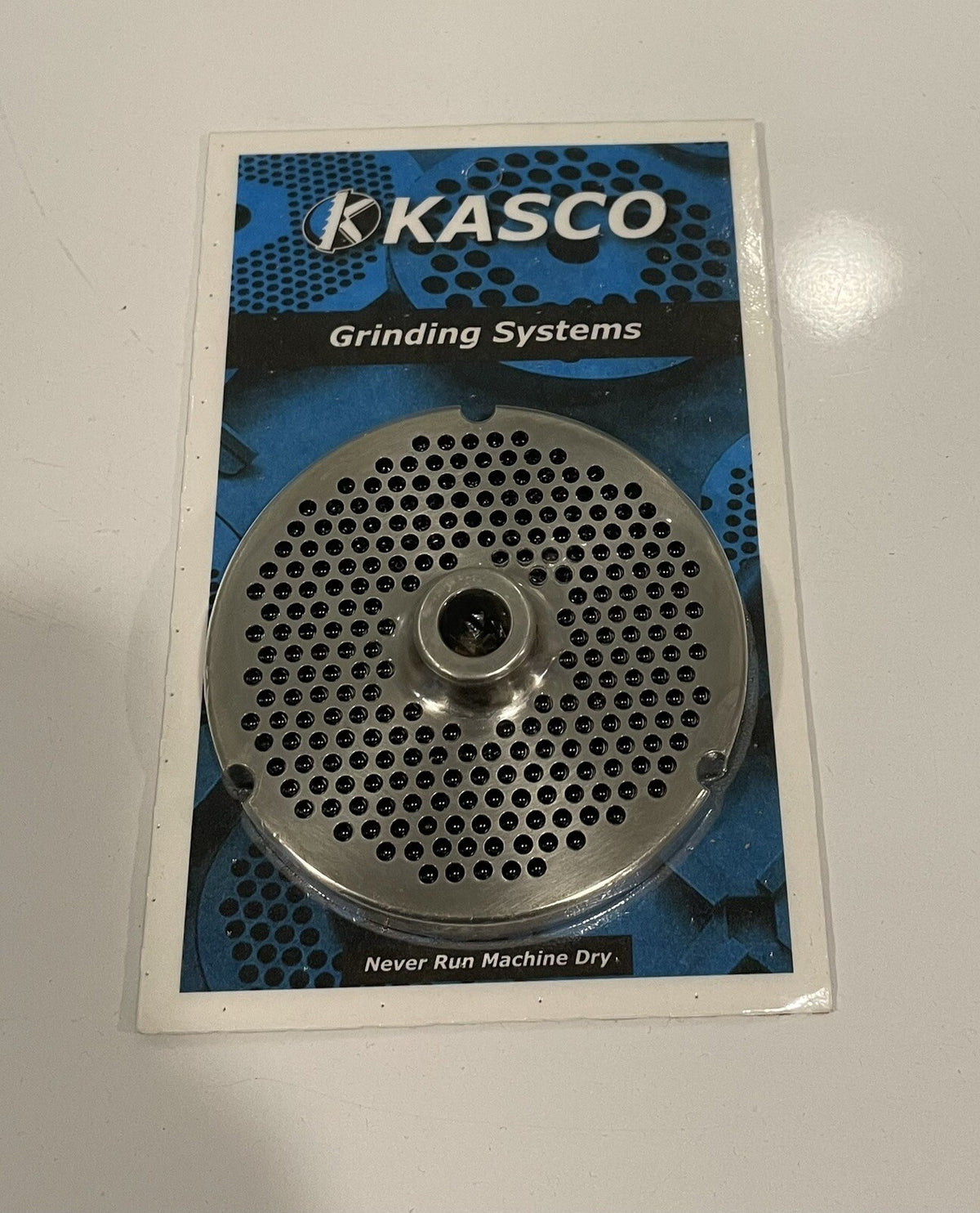 Kasco 32 0 1/8 3.5mm PM Hubbed Meat Grinder Plate NEW! FREE SHIPPING!
