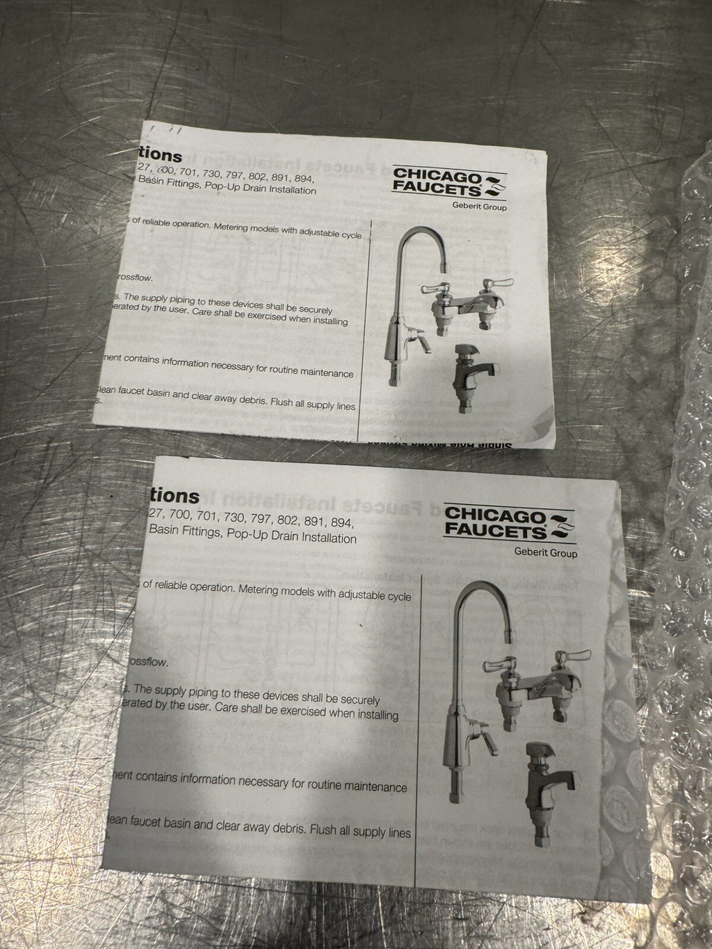 Chicago Faucets 895-317E65VRGD1AB Deck Mount Manual Faucet NEW IN BOX SHIPS FREE