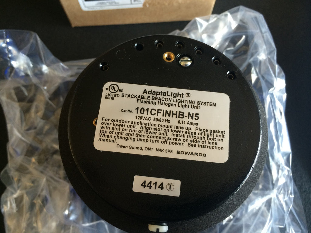 AdaptaLight Blue stackable beacon flashing halogen light unit 101cfinhb-n5