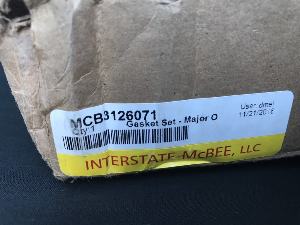 Interstate McBee MCB3126071 Caterpillar Major Overhaul Gasket Kit NEW