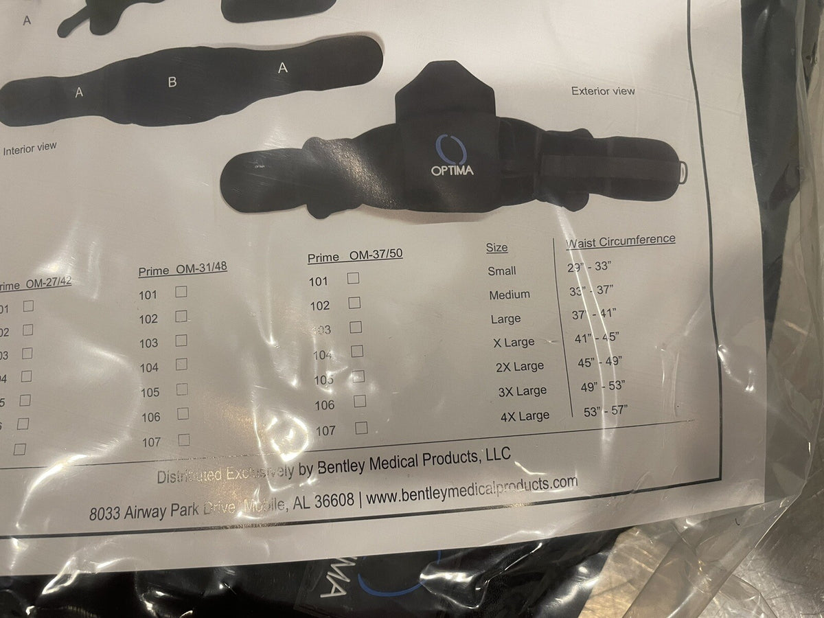 Optima Prime Waist Brace 2XL Back Brace NEW! FREE SHIPPING!