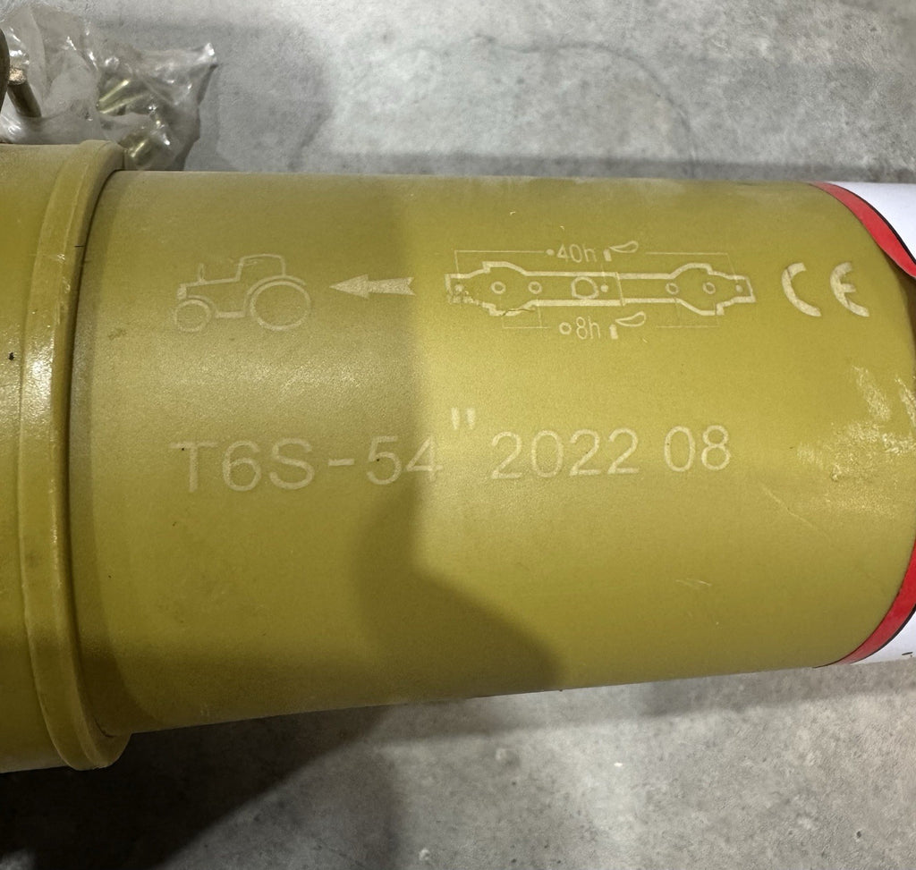 T6S-54 PTO Shaft 6 Spline Tractor Shaft Yellow NEW! FREE SHIPPING!