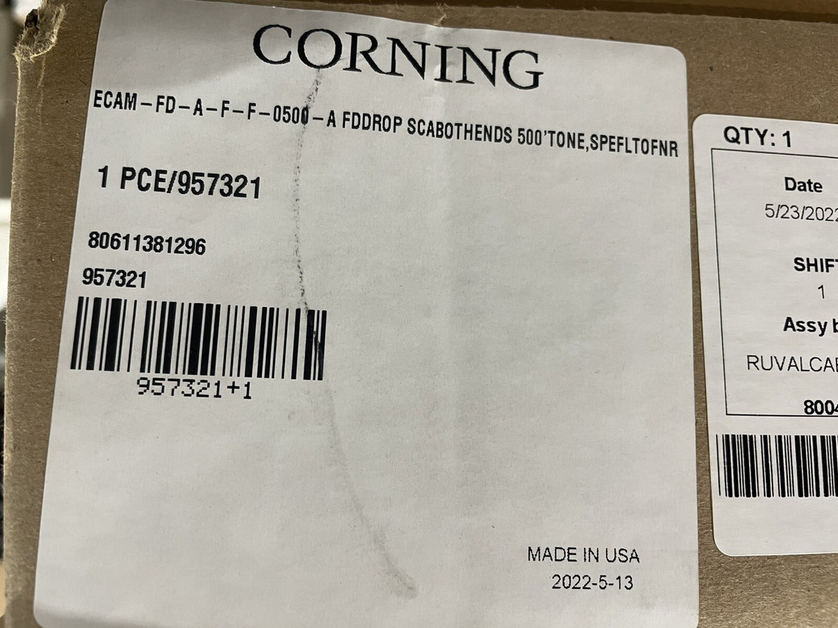 Corning ECAM-FD-A-F-F-0500-A External Cable ASSY Module 80611381296 NEW!
