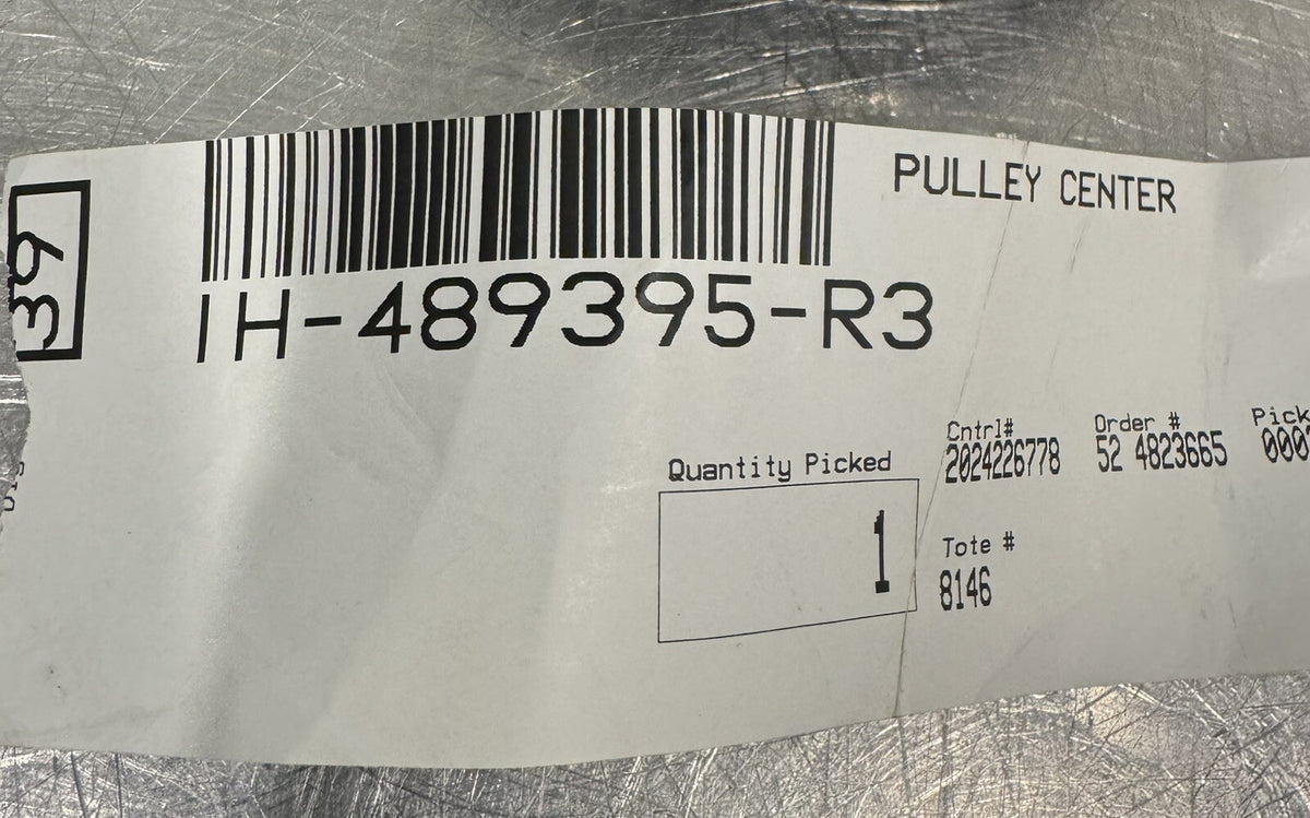 Cub Cadet IH-489395 Center Pulley 489395 NEW! FREE SHIPPING!