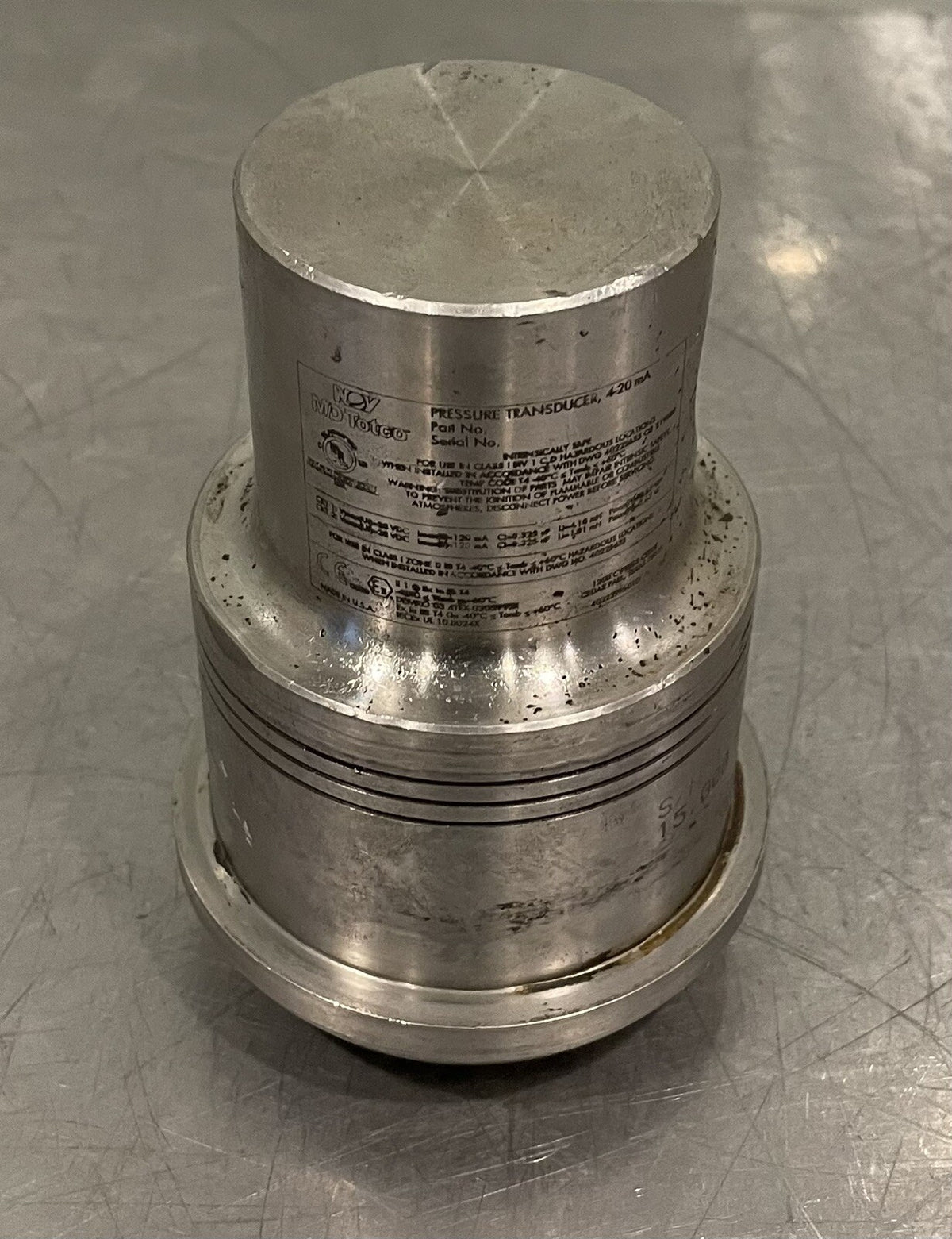 Noy MD Totco 40221850-004HDH-C Pressure Transducer 4-20 mA UNTESTED MAY WORK!