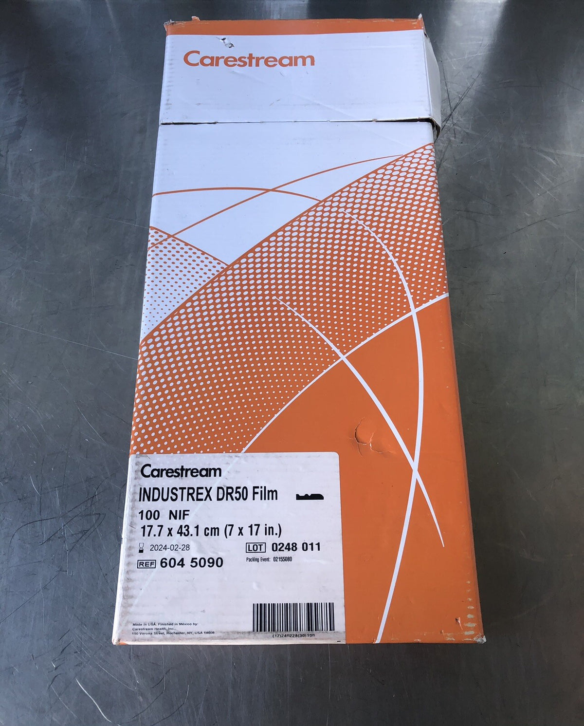 CareStream DR50 Film NIF 7”X17” 100 PACK DR50-05 NEW! FREE SHIPPING!