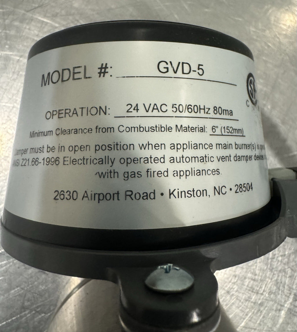 Field Controls GVD-5 Automatic Vent Damper Gas Fired Boilers NEW IN BOX!