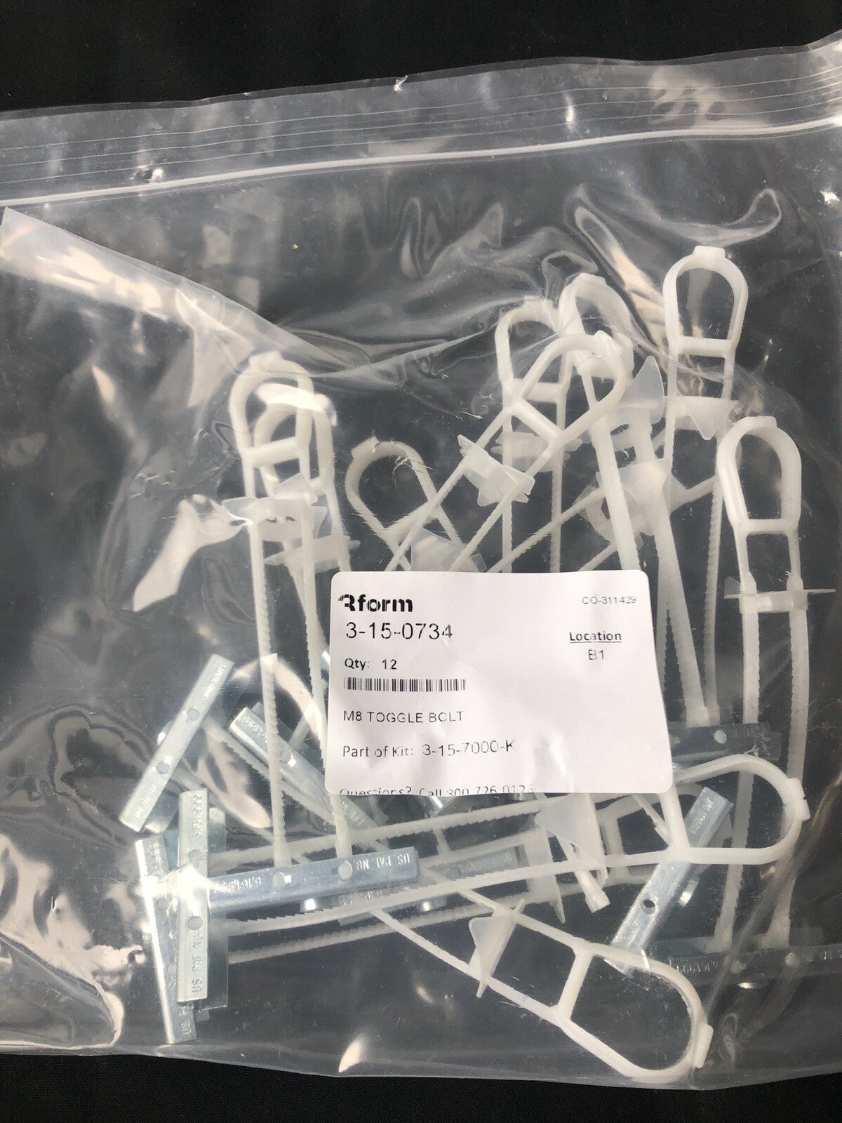 3Form SimpleSpec 200.08 Partition Hanging Kit NEW NO PARTITION INCLUDED