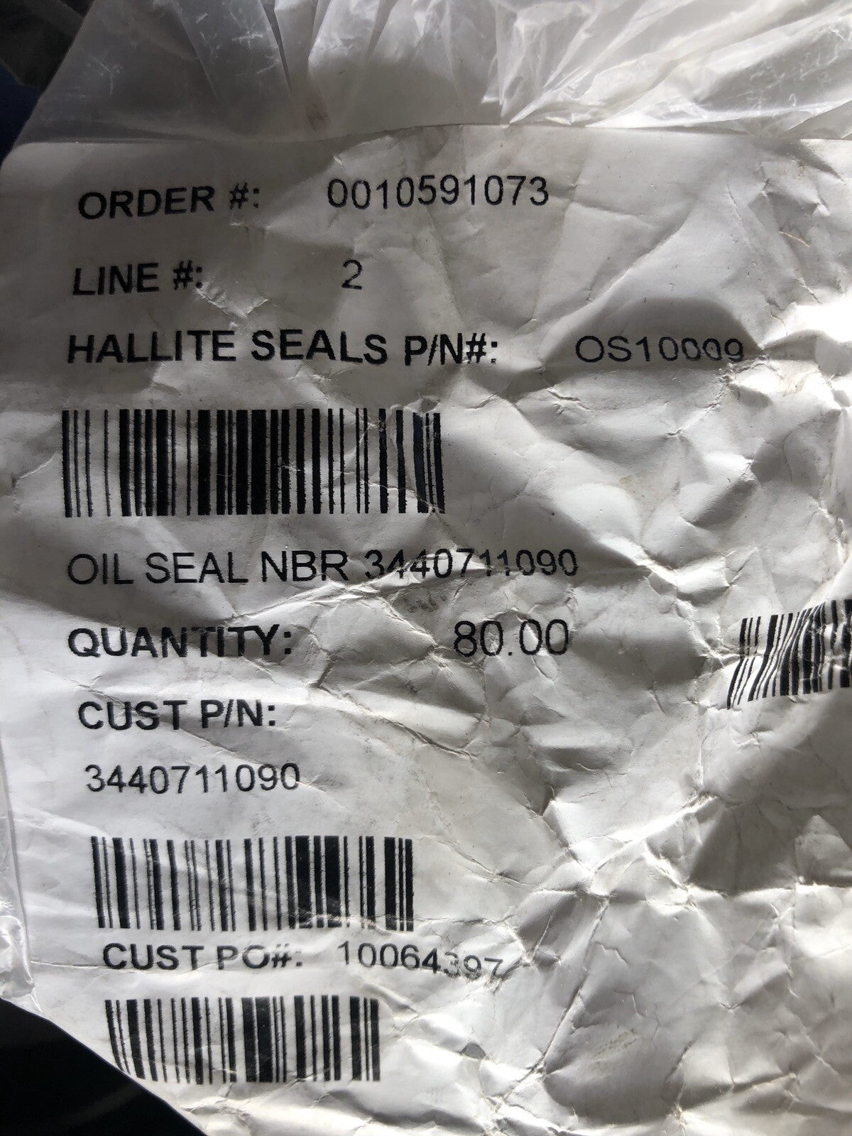 Hallite 3440711090 Crankshaft Oil Seal Mitsubishi CAT Caterpillar NEW!!!