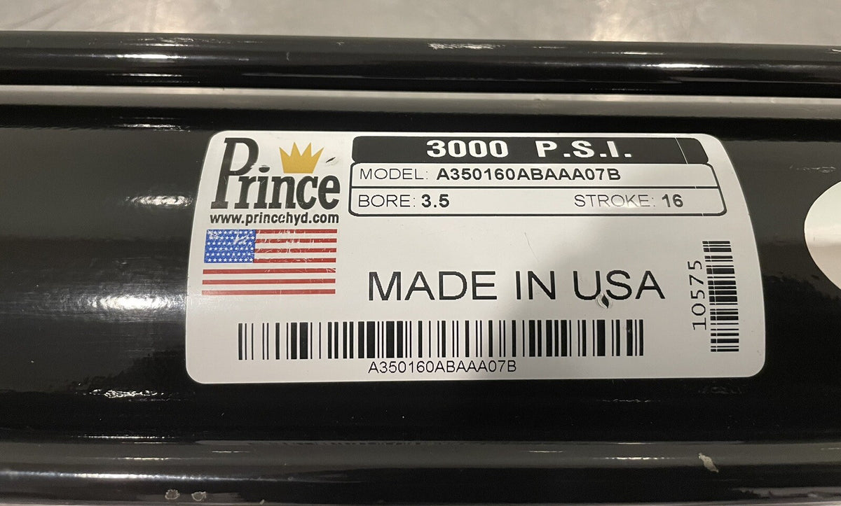 Prince A350160ABAAA07B Hydraulic Cylinder 3.5” Bore 16” Stroke 3000 PSI NEW!