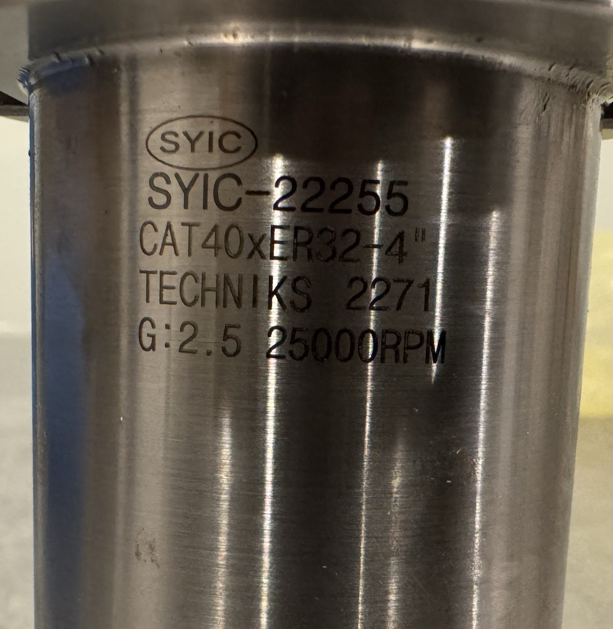 Techniks 22255 Collet Chuck CAT40 ER32 4” Taper Shank SYIC-22255 NEW! SHIPS FREE