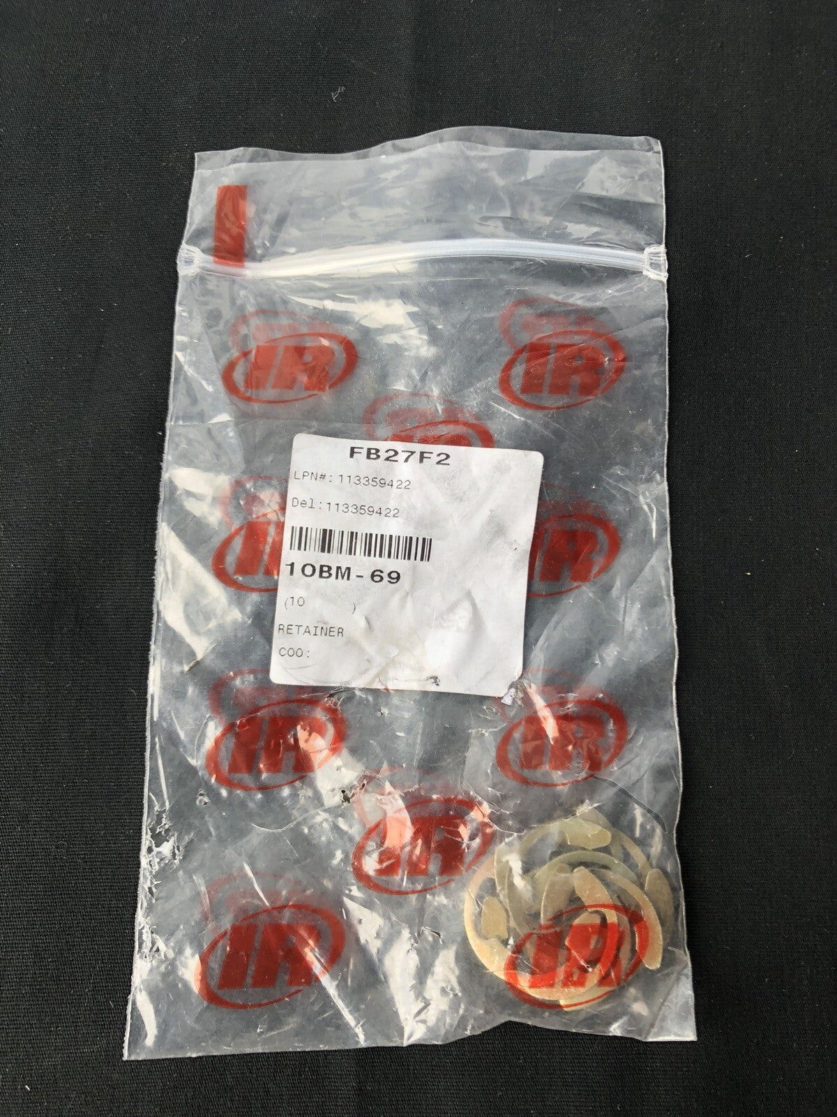10 Pack Ingersoll Rand 10BM-69 Retainer Rings NEW!!! FREE SHIPPING!!!