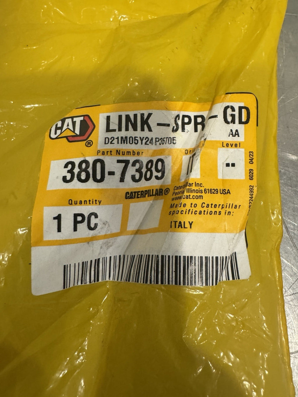 Caterpillar 380-7389 CAT Governor Control Spring Link Genuine NEW! FREE SHIPPING