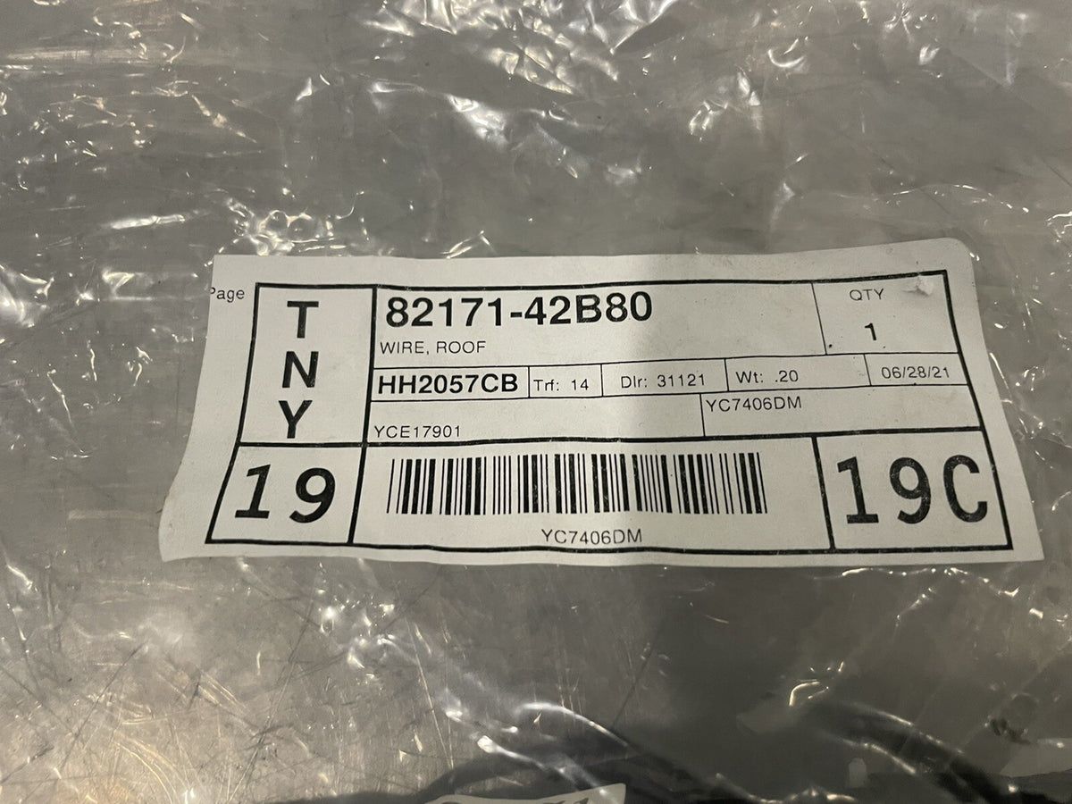 Toyota 82171-42B80 Roof Wire Genuine 2015-18 Rav4 NEW! FREE SHIPPING!