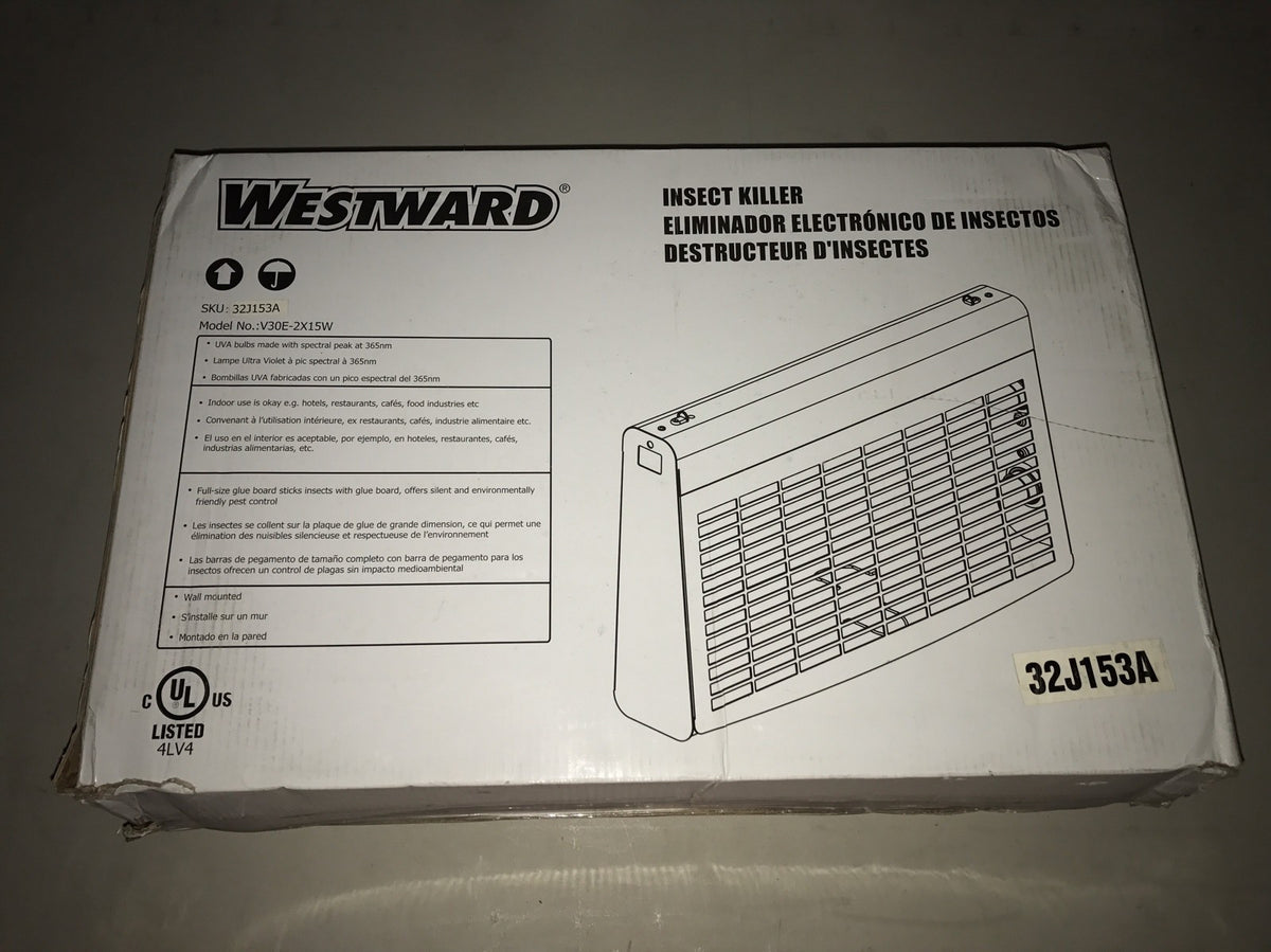 Westward 30 W Portable Fly & Insect Killer Model 32J153A NEW