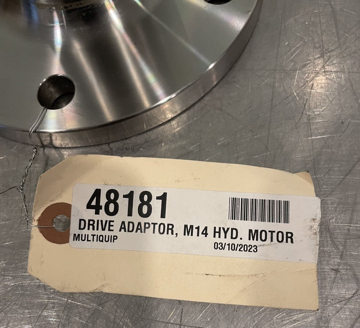 48181 Multiquip Hydraulic Drive Adapter M14 NEW! FREE SHIPPING 