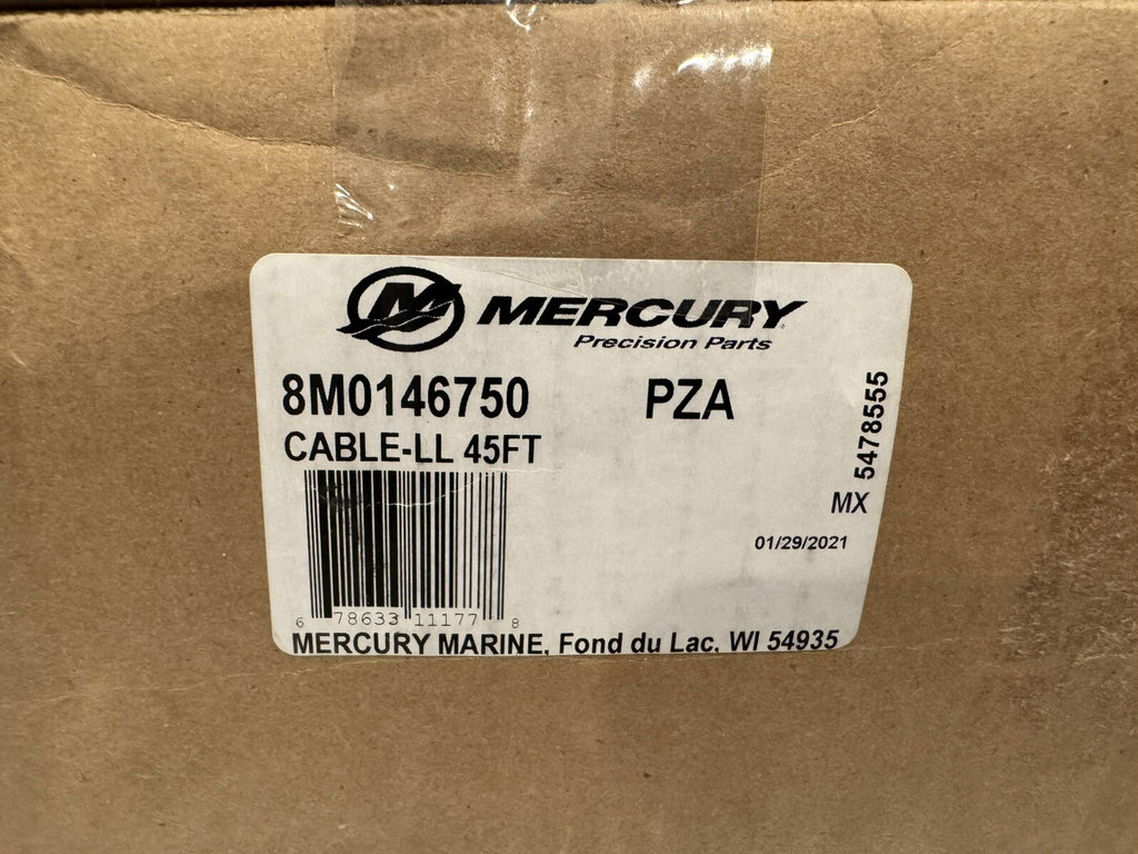 Mercury 8M0146750 CABLE-LL 45’ Genuine Mercruiser 84-8M0146750 NEW IN BOX!