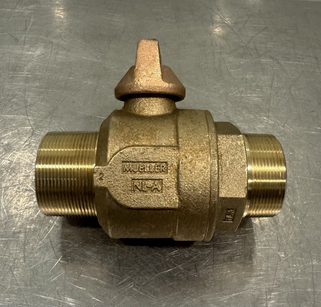 Mueller 2” Curb Valve Brass Threaded Male NEW! FREE SHIPPING!