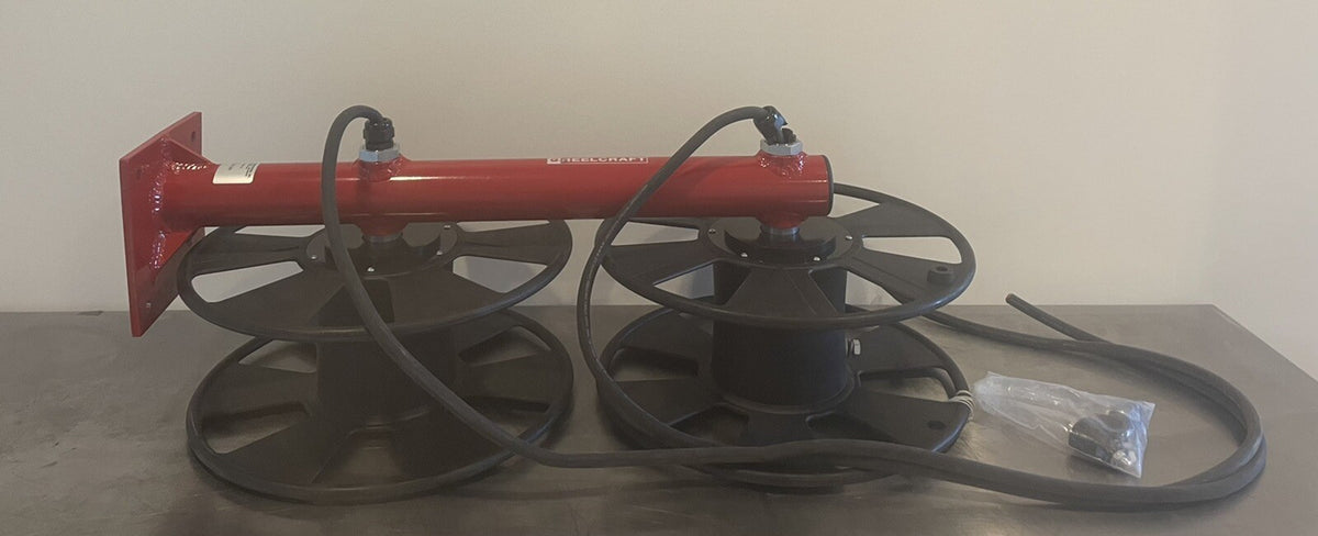 Reelcraft T-2464-0 Cable Reel Hand Crank Dual Stacked NEW! FREE SHIPPING!